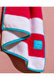 Biasse 100% Cotton Beach Towel - White/Fuchsia - 70X150 cm - 4