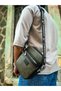 Square Men's Bag Black Khaki - 3
