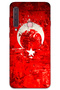 Galaxy A9 2018 Compatible Turkish Flag Pattern Phone Case + Screen Protector - 5847