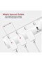 PEGANT 5 Way 3M Power Extension Cord 5 Universal Outlets Electrical Strip UK Plug 3 Meters Cable 250 - 8