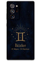 Galaxy Note 20 Ultra Compatible Gemini Pattern Phone Case + Screen Protector - 5770