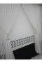 Double Breasted Tulle Curtain 4 Balls Ornamental Rope Included Regular Pleat 1/3 - 4