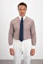 Lapel Needle Comfort Fit 100% Cotton Plaid Men's Shirt