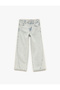 Cotton Pocketed Wide Leg Denim Pants