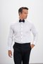 Iron-Free 100% Cotton Non Iron Comfort Fit Classic Collar White Tuxedo Shirt - 4