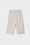 High Elastic Waist Linen Wide Leg Girl's Pants - 4