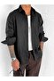 Men's Long Sleeve Regular Fit 100% Linen Shirt Black - 3