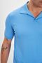 Polo Neck Patched Knitwear Men's T-Shirt - 8