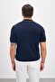 Polo Neck Zippered Knitwear Men's T-Shirt - 7