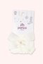 Girl's Ribbon Detailed Knee-Cuff Bone Socks