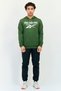 Men Sportswear Fit Long Sleeve Outdoor Sweatshirt, Green - 4