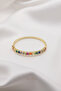 Colorful Zircon Stone Steel Shackle - 2