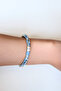 Blue Enameled Handcuff Bracelet - 3