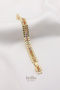 Xuping Design Steel Bracelet with Colored Stones - 2
