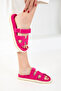 Fuchsia Suede Women's Slippers 20697 - 5