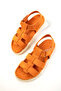 Orange Suede Women's Sandals 20695