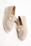 Beige Krako Women's Loafer Shoes 20687