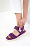 Purple Suede Women's Sandals 20694 - 3