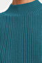 Indigo Dik Yaka Triko Kazak TWOAW24KZ00329 - 5