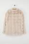معطف فرو كبير الحجم من Ecru Regular Fit TWOAW26AW00004 - 8