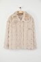 معطف فرو كبير الحجم من Ecru Regular Fit TWOAW26AW00004