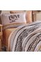 Ranforce Duvet Cover Set Single Afro V1 Salmon - 2