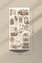 Vintage Stamp Themed Sticker Set of 6 for Bullet Journal and Agenda - 3