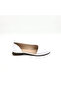 White Leather D'Orsay Ballerinas