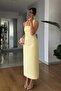 Back Low-Cut Square Collar Midi Dress Wedding Engagement Promise Graduation