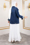 Denim Jacket with Ornamental Pockets Tsd250177 Dark Blue - 5