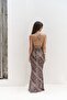 Diavonesta Lace Detail Low-Cut Mink Long Dress - 4