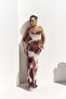 Chomhan Strappy Burgundy Long Dress - 2
