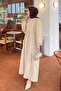 Balloon Sleeve Layered Summer Dress Stone - 2