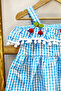 Girl's Strap Dress Lace Plaid Patterned B14 - 3