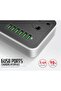 2M Universal Extension Lead | 3 UK Plug Outlets + 6 USB Charging Ports | Power Strip with Surge - 2