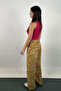 Patterned Viscose Draped Palazzo Trousers - 2
