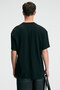 Nibble Men's Oversize 100% Cotton Printed Round Neck Black T-Shirt - 5