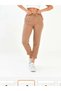Women's Elastic Waist Narrow Leg Muslim Linen Trousers