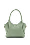 Mint Green Shk187 Faux Leather Hand, Arm and Shoulder Bag with Lock Detail and Adjustable Strap - 3