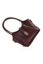 Claret Red Shk187 Faux Leather Lock Detailed Adjustable Strap Hand, Arm and Shoulder Bag - 6