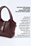 Claret Red Shk187 Faux Leather Lock Detailed Adjustable Strap Hand, Arm and Shoulder Bag - 7