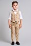 Knitted Model Suit Men with Vest / Vest Suit with Bow Tie / Shirt-Vest-Pants Suit
