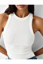 Set of 3 Halter Neck Tank Tops (WHITE, BLACK, CAMEL) - 4
