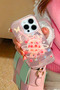 iPhone 14 Pro Max Compatible Pink Rose and Butterfly Rose Planet Hologram Imd Premium Phone Case - 7