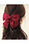 Burgundy Bow Buckle - Clip Bow Buckle