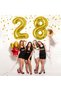 8 Years Old Gold Gold Color Foil Balloon 34 Inch 80cm Birthday Celebration Party Balloon - 3