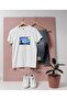 Oversize Starry Night Painting Designed Unisex T-Shirt - 2