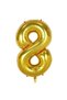 8 Years Old Gold Gold Color Foil Balloon 34 Inch 80cm Birthday Celebration Party Balloon