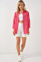 3900 Oversize Long Basic Shirt - Pomegranate - 2