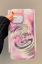 iPhone 16 Pro Compatible Gradient Pink Rainbow Hologram Ins Style Imd Premium Phone Case - 8